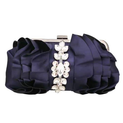 Xanorrg Stilvolle Handheld Tasche Mit Strasssteinen Kette Mode Abend Geldbeutel Für Hochzeitsgäste Und Abendessen Hochzeitszubehör von Xanorrg