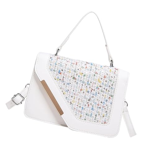 Xanorrg Stilvolle Quadratwendung PU Leder Crossbody Taschen Luxuriöser Schultertasche Für Einen Hauch Von Retro Charme In Jeder Outfit PU Ledertasche von Xanorrg