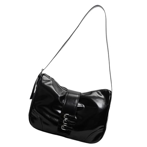 Xanorrg Stilvoller Retro Unterarm Tasche Für Frauen Umhängetaschen Mit Verstellbarem Gurt Crossbody Satchel PU Leder Handtasche PU Handtasche von Xanorrg