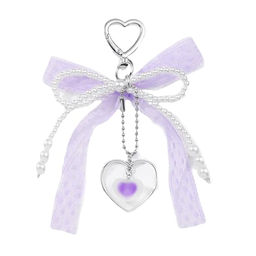 Xanorrg Stylish Ribbon Bowknot Rucksack Keyring Mode Keychain Elegant Perlen Charm Anhänger Accessoire Geschenk Für Frauen Legierung Legierung Keychain Xanorrg Stylish Ribbon Bowknot Rucksack Keyring Mode Keychain Elegant Perlen Charm Anhänger Accessoire Geschenk Für Frauen Legierung Legierung Keychain von Xanorrg