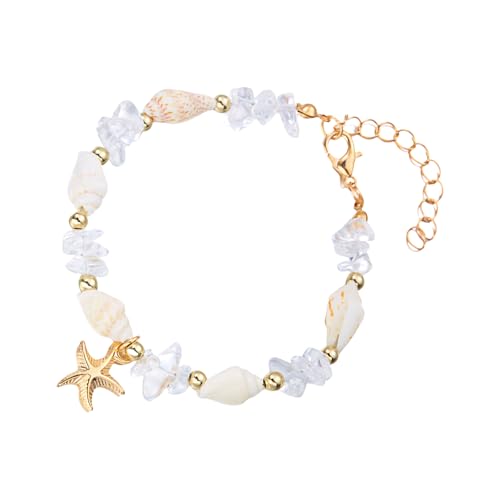 Xanorrg Stylish Sea Themeed Armband Perlen Everyday Wear Legierungstextur Geeignet Für Tägliche Und Party Tragen Farbenfrohe Strandkleidung Schmuck von Xanorrg
