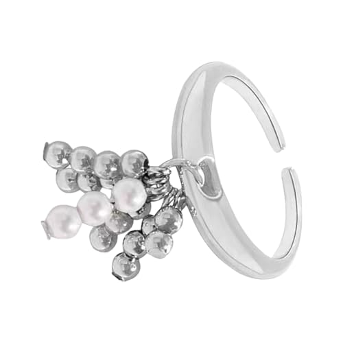 Xanorrg Trendy Damen Quastenringe Mit Perlenakzenten Aus Allergieresistenten Edelstahl Für Langfristigen Komfort Modernen Designschmuck Xanorrg Trendy Damen Quastenringe Mit Perlenakzenten Aus Allergieresistenten Edelstahl Für Langfristigen Komfort Modernen Designschmuck von Xanorrg