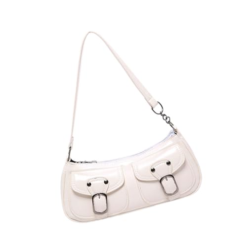 Xanorrg Trendy Damen Tägliche Verwendung Von Umhängetaschen PU Leder Achselhülle Casual Satchel Vintage Unterarmtaschen Für Die Tägliche Essentials Geldbeutel von Xanorrg