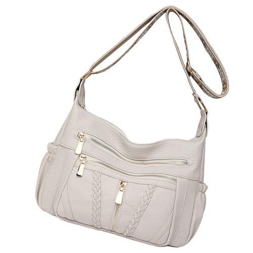 Xanorrg Trendy Damen Umhängetasche Mit Ausreichend Aufbewahrung PU Leder Crossbody Geldbörse Satinchelfeaturg Mehrere Taschen Crossbody Tasche Für Frauen von Xanorrg