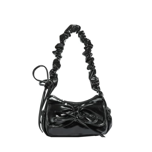 Xanorrg Trendy Weiche PU Leder Handtasche Mit Bögen Detail Multi Way Tragetasche Für Modedamen Zarte Crossbody Geldbörse von Xanorrg