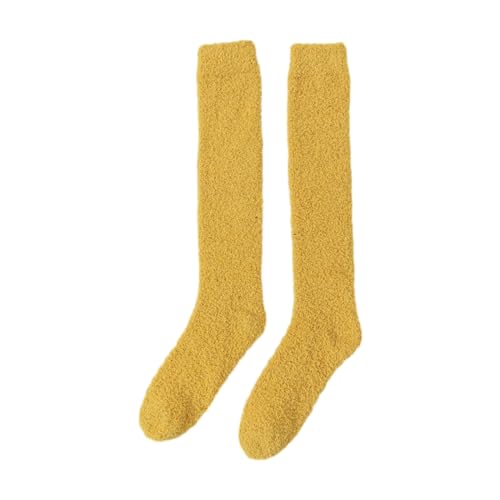 Über Knieleuzfuzzy Socken Plüsch Slipper Strümpfe Fleece Langbeinwärmer Winter Home Sleeping Oberschenkel Hochstiefel Für Frauen von Xanorrg