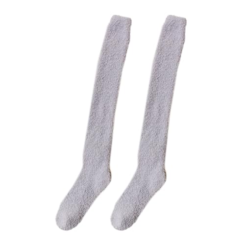 Über Knieleuzfuzzy Socken Plüsch Slipper Strümpfe Fleece Langbeinwärmer Winter Home Sleeping Oberschenkel Hochstiefel Für Frauen von Xanorrg