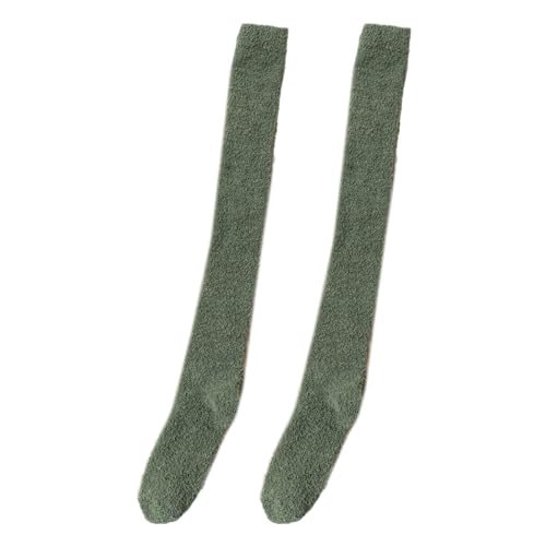 Über Knieleuzfuzzy Socken Plüsch Slipper Strümpfe Fleece Langbeinwärmer Winter Home Sleeping Oberschenkel Hochstiefel Für Frauen von Xanorrg