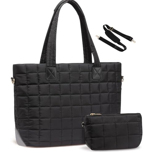 Xanorrg Umhängetasche Für Frauen Große Pufferbeutel Mit Reißverschluss In Gesteppten Crossbody Geldbörsen Stilvolle Handtasche Student Book von Xanorrg