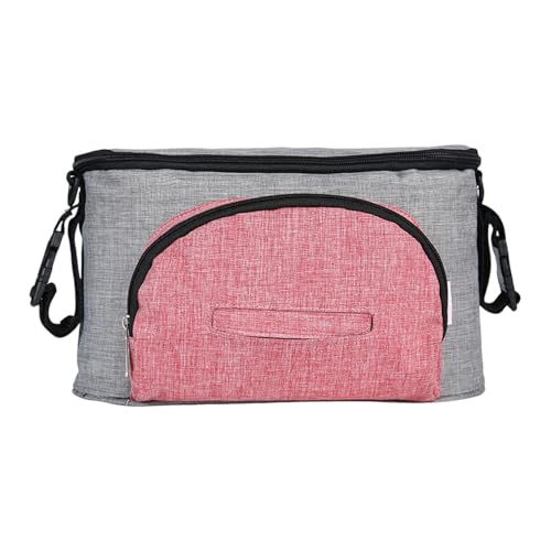 Xanorrg Universals Baby Kinderwagen Organisatoren Wasserdichte Caddys Mit Tassenhalter Nicht Slip Secure Haken Passen Die Meisten Wasserdichte Kindermädchen Mit Cuphalter von Xanorrg
