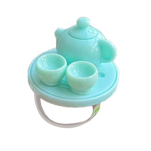 Xanorrg Vielseitige Acrylringe Simulierte Kessel Set Neue Chinesische Stil Buntes Schmuck Stylish Accessoire Minimalist Accessoire von Xanorrg