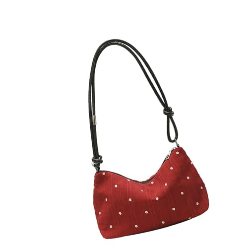 Xanorrg Vielseitige Falten Textur Schultertasche Leichte Geräumige Crossbody Tasche Für Freizeit Und Reiseanlässe Casual Dot Umhängetasche Für Outdoor Aktivitäten von Xanorrg