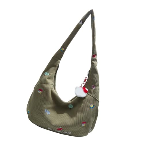 Xanorrg Weiche Praktische Cord Umhängetasche Raffinierte Crossbody Geldbörse Verstellbarer Riemen Stilvoller Lässiger Alltäglich von Xanorrg