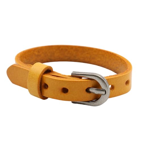 Xanorrg Weiches Lederband Armband Elegantes Handgelenk Schmuck Leder Armband Alltagsnarmband Geeignet Für Verschiedene Anlässe Stilvoller Schmuck von Xanorrg