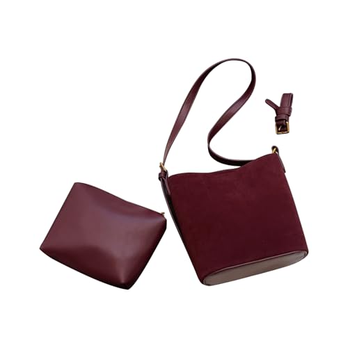 Xanorrg Women Eimer Bag Winter Crossbody PU Leder Schulter Einfaches Messenger Einkaufen Aus Der Arbeit Frauen Eimer PU Leder Crossbody Einfacher Schultermessenger von Xanorrg