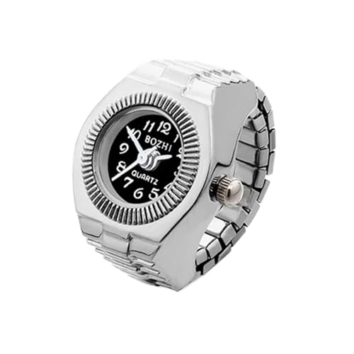 Xanorrg Women Finger Watch Quarzring Für Männer Auf Kreativen Elastischen Runden Quarzring Watches Schmuck Elastische Ringe Für Männer von Xanorrg