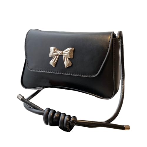Xanorrg Zarte Umhängetasche Mit Einzigartigen Bögen Detail PU Leder Crossbody Geldbörse Achselhänder Für Damen Bei Allen Anlässen Trendy Accessoire Für Frauen von Xanorrg