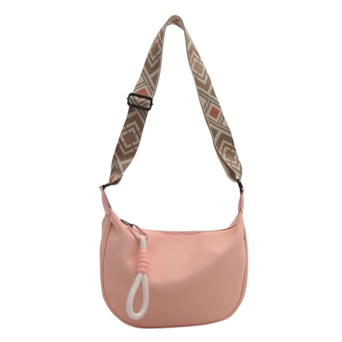 Xanorrg Zeitgenössische Knödelbeutel Leinwand Crossbody Bag Shouldertasche Mit Einstellbarem Riemen Für Einkäufe Und Outdoor Aktivität Casual Satchel von Xanorrg