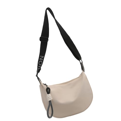 Xanorrg Zeitgenössische Knödelbeutel Leinwand Crossbody Bag Shouldertasche Mit Einstellbarem Riemen Für Einkäufe Und Outdoor Aktivität Casual Satchel von Xanorrg