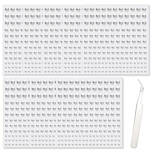 Xanthelle Face Jewelry, 8 Strass Sticker mit 1 Silberpinzette, Fake Piercing Accessoires für Nase, Lippe, Augenbraue und Bauchnabel,Fake Nasenpiercing von Xanthelle