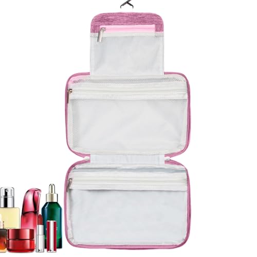 Make-up-Tasche mit Fächern, Kulturbeutel mit Mehreren Fächern | Tragbare Kosmetiktasche | Wasserabweisender großer Make-up-Beutel-Organizer, Kosmetikkoffer für Pinsel, Paletten von Xasbseulk