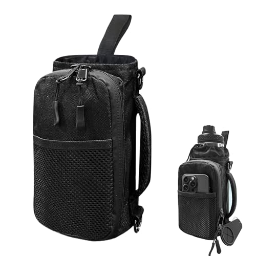 Xasbseulk Wasserflaschenhalter mit Trageriemen - Magnetische Schultertasche Mit Flaschenhalter | Umhängetasche Für Sport Fitness Camping Reisen Outdoor Radfahren von Xasbseulk