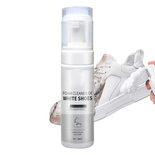 Xasbseulk reiniger Für Die Reinigung Von Schuhen - 200 ml Reiniger Mit Bürste | Schmutz Entferner Für Sneaker Männer Frauen Sportler Haushalt Reise von Xasbseulk