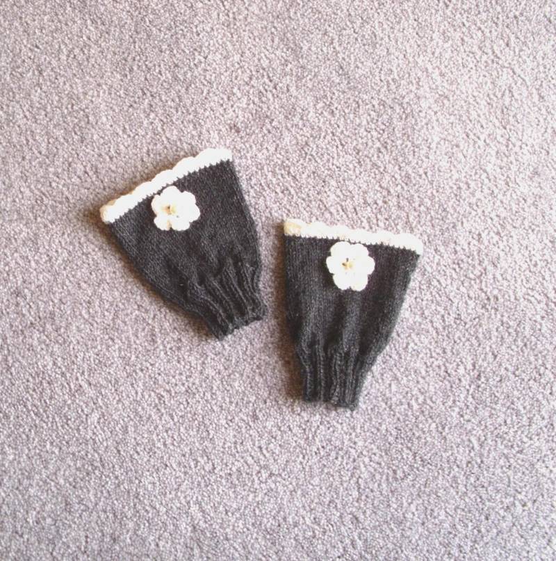 Babypulswärmer Armstulpen Handgestrickte Stulpen Handschuhe Fäustlinge Handwärmer #626633731 von XaversFactory