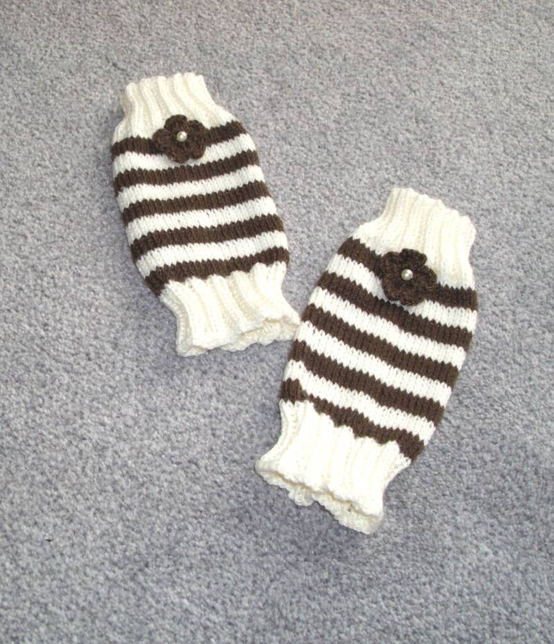 Babystulpen Armstulpen Beinstulpen Handgestrickte Stulpen Weiße #1274104409 von XaversFactory