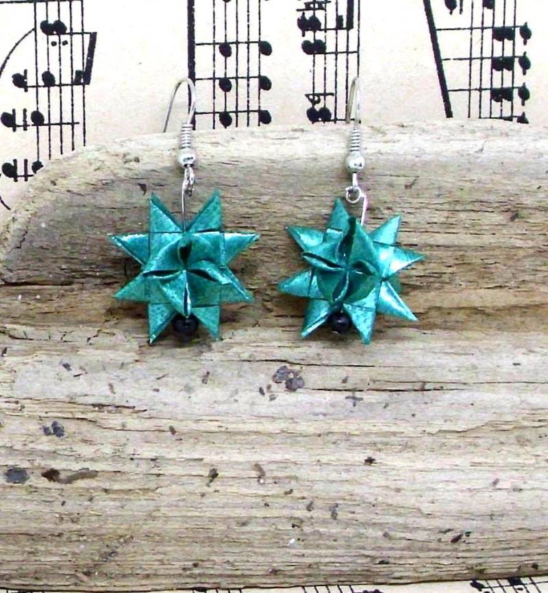 Fröbelsterne Ohrringe Weihnachtsohrringe Adventsohrringe #733741162 von XaversFactory