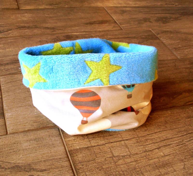 Kinder Loop Mit Ballons Und Sternen Wende Jersey Winterloop #1147797665 von XaversFactory