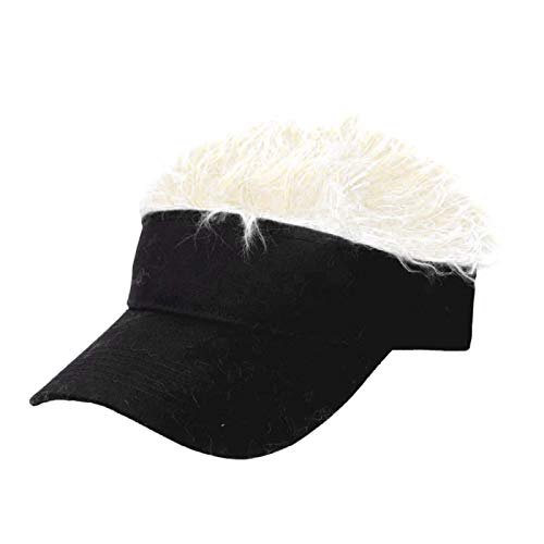 Perücke Damen Festival Zubehör DIY BaseBall Fashion Frisur Hop Cap mit Perücke Solide Hüftperücke für Erwachsene Perücke Herren Festival Gadget (H, One Size) von Xbemkste