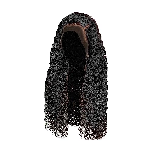 Perücke Damen Festival Zubehör Lockige Perücken mit Farbverlauf und kurzen lockigen Kunsthaaren sind bei Frauen in Afrika beliebt Human Hair Wig Festival Gadget (A, One Size) von Xbemkste