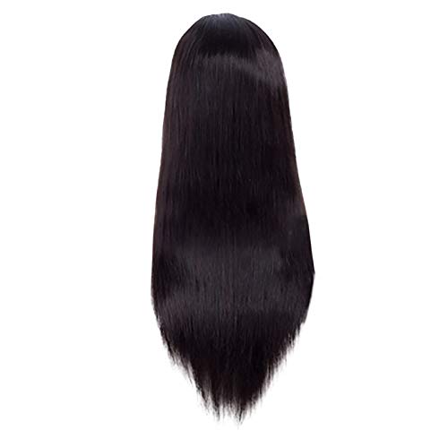 Perücke Damen Festival Zubehör Perücken volle Spitze volle leimlose menschliche brasilianische Front-natürliche Spitze-Perücke-Haar-Perücke Perücke Herren Festival Gadget (C, One Size) von Xbemkste