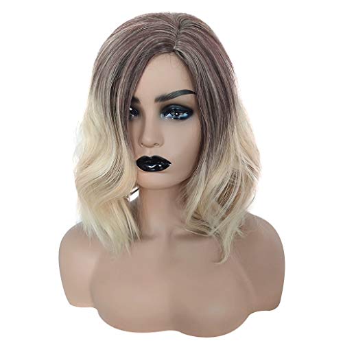 Haarnetz Perücke Damen Human Hair Wig Lace Front Wig Perücke Echthaar Perücke Wig Perücke Blond Kostüm Herren Perücke Herren von Xbemkste