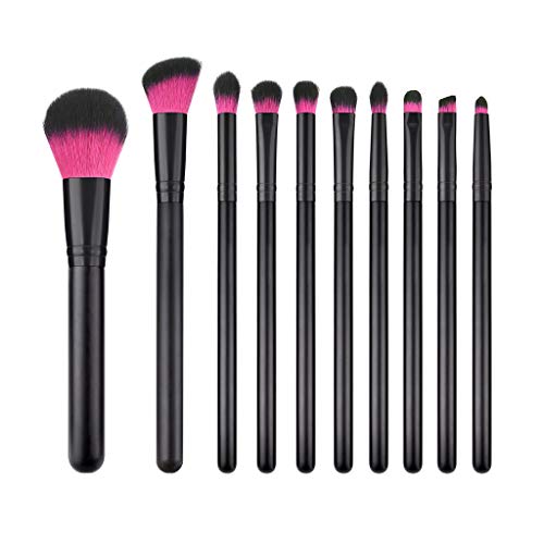 Make Up Pinsel Set, 10pcs Makeup Pinsel Make Up Pinsel Set, Makeup Pinsel Werkzeuge mit Foundation Kosmetik Augenbrauen Lidschatten Pinsel Rouge Pinsel von Xbemkste