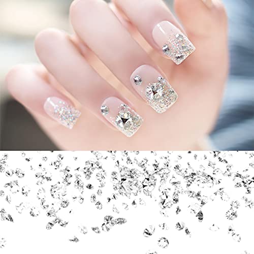 Nail Gems Nail Stuff To Crystal 1.2 mm Zirkon Glasses Your Etc Nail Mini Decorate Cards Nail Body Rhinestones Cases Home Micro Mobile Them Christmas Nails Valentines (A, One Size) von Xbemkste