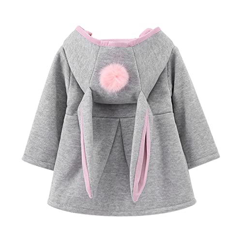 Xbemkste Baby Kleinkind Mädchen Faux Pelz Mantel Winterjacke Kinderjacken Warm Winter Jacken Dicke Kleidung(0-36Monate) (B5-Grey, 2-3 Years) von Xbemkste