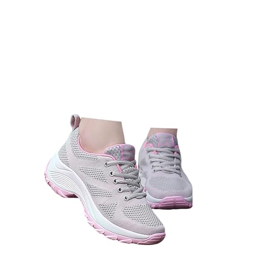 Xbemkste Damen Sneaker Leichte Atmungsaktive Sportschuhe Laufschuhe Turnschuhe Bequeme Straßenlaufschuhe Freizeit Walkingschuhe Outdoor Fitness Schuhe Joggingschuhe (37.5) von Xbemkste