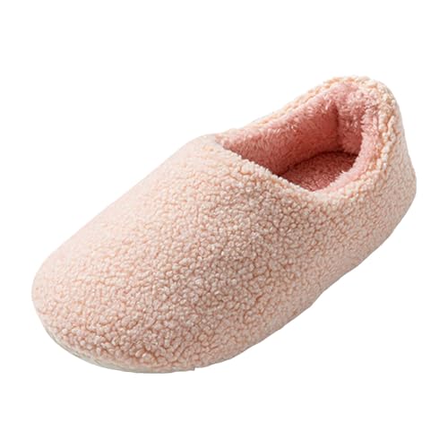 Xbemkste Hausschuhe Damen Geschlossen Warme Gemütliche Pantoffeln Winter Fuzzy Pelz Hausschuhe Gefüttert Weiches rutschfeste Filzpantoffeln Memory Foam Hausslippers Indoor Outdoor (36) von Xbemkste