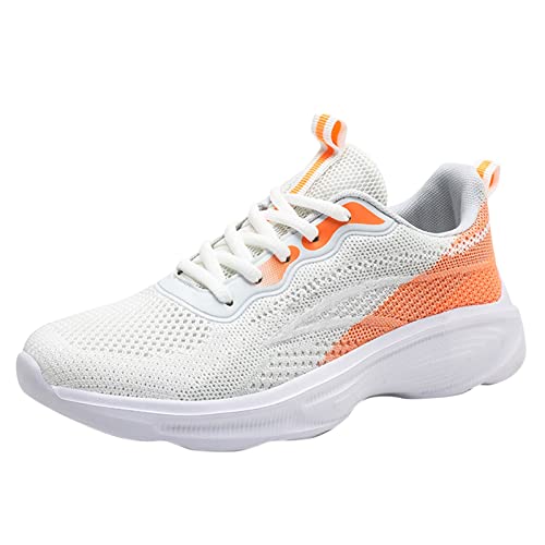 Xbemkste Laufschuhe Damen Sneaker Atmungsaktive Sportschuhe Tennisschuhe Freizeit Straßenlaufschuhe Leichtgewichts Walkingschuhe Bequeme Turnschuhe Joggingschuhe (A, 36) von Xbemkste