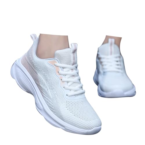 Xbemkste Laufschuhe Damen Sneaker Atmungsaktive Sportschuhe Tennisschuhe Freizeit Straßenlaufschuhe Leichtgewichts Walkingschuhe Bequeme Turnschuhe Joggingschuhe (C, 40) von Xbemkste
