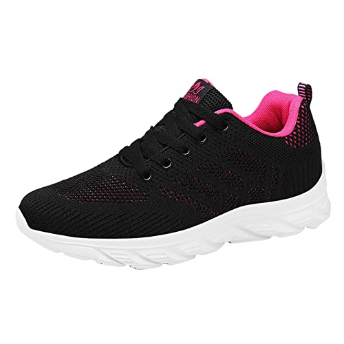 Xbemkste Laufschuhe Damen Sportschuhe Atmungsaktive Sneaker Freizeit Walkingschuhe Leichtgewichts Turnschuhe Outdoor Fitness Schuhe rutschfeste Turnschuhe Schnürschuhe (38) von Xbemkste