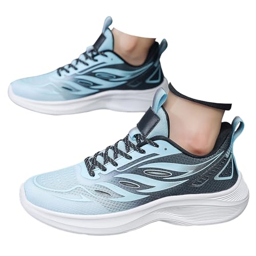 Xbemkste Laufschuhe Herren Turnschuhe Leichte Atmungsaktiv Sportschuhe Sneaker Outdoor Sport Joggingschuhe Weich Bequeme Straßenlaufschuhe Walkingschuhe Fitness Männer Shoes (Blue, 43) von Xbemkste