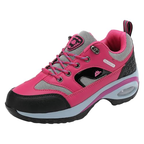 Xbemkste Sneaker Damen mit Luftpolster Bergschuhe Vielseitige atmungsaktive leichte Freizeitsportschuhe Straßenlaufschuhe Joggingschuhe (41) von Xbemkste