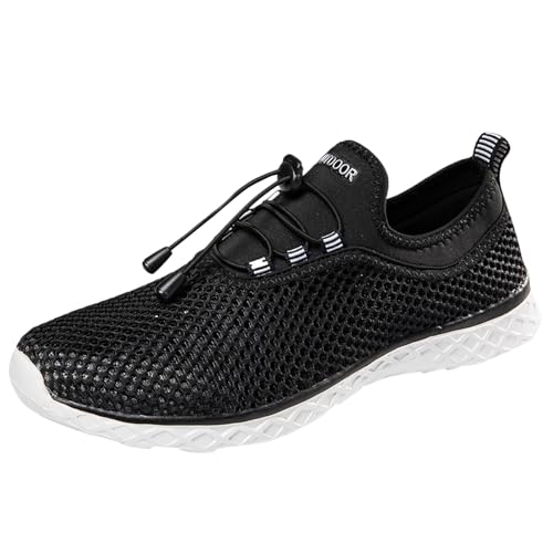 Xbemkste Sportschuhe Damen,Bootsschuhe, Strand-Wanderschuhe Sneaker high Damen (38.5) von Xbemkste