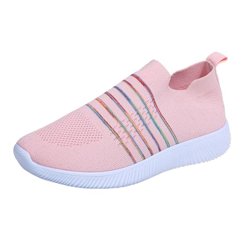 Xbemkste Sportschuhe Damen Laufschuhe Freizeitschuhe Slip On Lazy Sneakers mit weicher Sohle Damen Mokassins (37.5) von Xbemkste