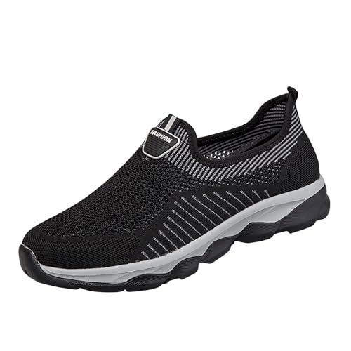 Xbemkste Sportschuhe Herren Paar Schuhe Flying Weave Mesh Hohl Lazy Sport Freizeit Laufschuhe Trekking- & Wanderschuhe (40.5) von Xbemkste
