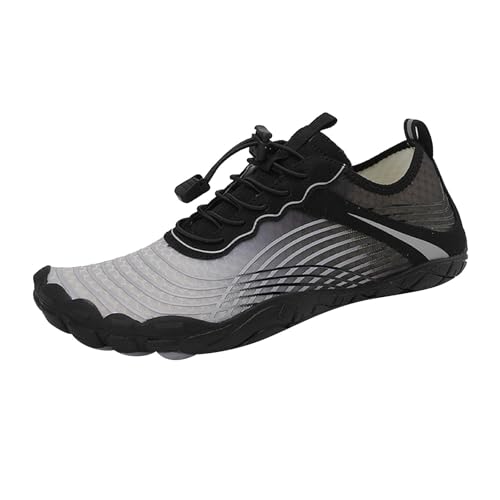 Xbemkste Strandschuhe Herren Damen Badeschuhe Wasserschuhe Schwimmschuhe Aquaschuhe Schnell Trocknend Breathable Surfschuhe Barfuß Schuhe Leicht (White, 37) von Xbemkste