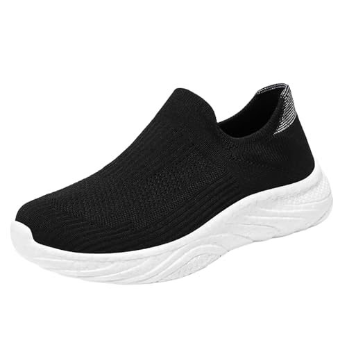 Xbemkste Turnschuhe Damen lässige, Bequeme leichte Loafer für Damen, Slip-On-Sneakers, Flache Wanderschuhe Golfschuhe (37) von Xbemkste
